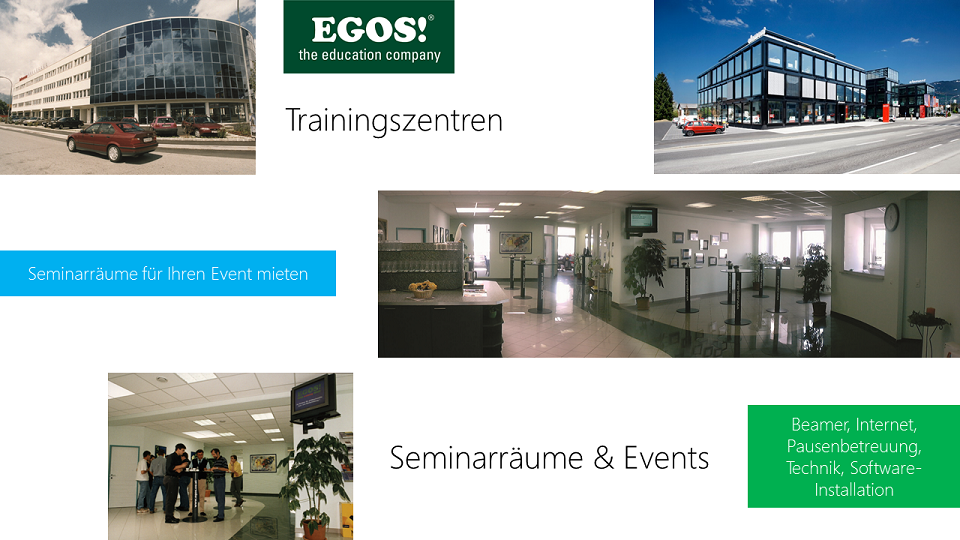 Seminarräume - Trainingszentren